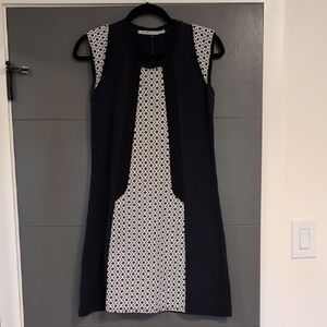 Black. Navy And White Sheath